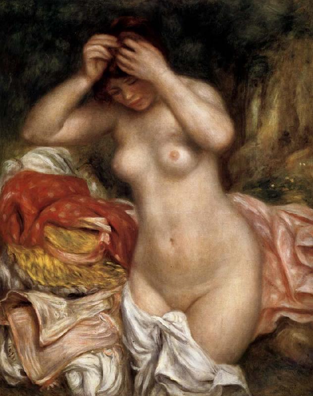 Pierre Renoir Bather Arranging Her Hair oil painting image